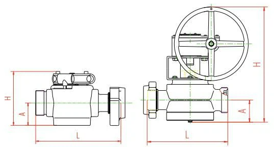 Fig1502 plug valve drawing